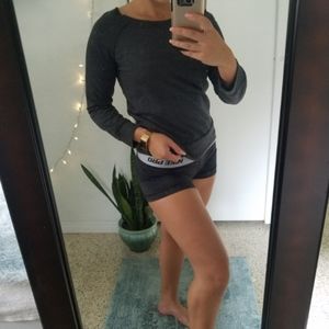 Gray Lace Knit Sweater